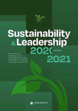 Sustainability &Leadership 2020