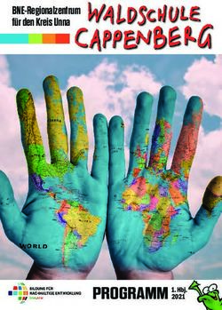 PROGRAMM 1. Hbj - BNE-Regionalzentrum f&uuml;r den Kreis Unna - Waldschule Cappenberg