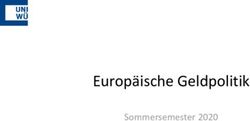 Europ&auml;ische Geldpolitik - Sommersemester 2020