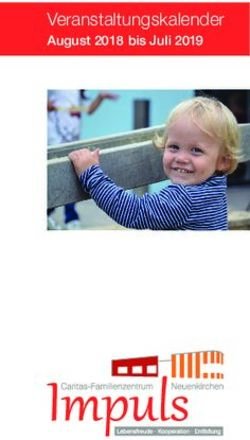 Veranstaltungskalender - August 2018 bis Juli 2019 - Caritas Rheine