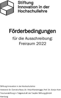 F&ouml;rderbedingungen f&uuml;r die Ausschreibung: Freiraum 2022 - Stiftung Innovation in der Hochschullehre