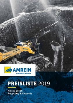 PREISLISTE 2019 Kies & Beton Recycling & Deponie - Amrein AG