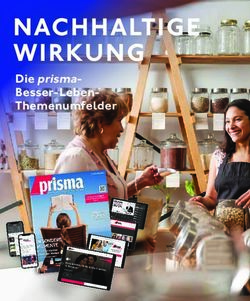 NACHHALTIGE WIRKUNG Die prisma-Besser-Leben-Themenumfelder - prisma-Verlag
