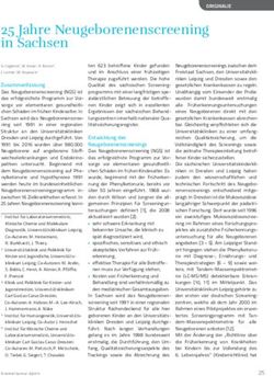 25 Jahre Neugeborenenscreening in Sachsen