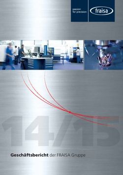 Geschäftsbericht der FRAISA Gruppe - passion for precision