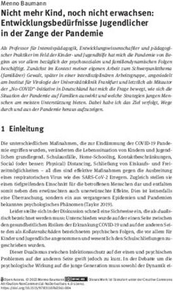 Nicht mehr Kind, noch nicht erwachsen: Entwicklungsbed&uuml;rfnisse Jugendlicher in der Zange der Pandemie - De Gruyter