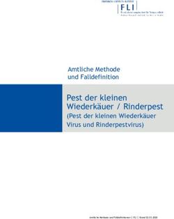 Pest der kleinen Wiederk&auml;uer / Rinderpest - (Pest der kleinen Wiederk&auml;uer Virus und Rinderpestvirus) Amtliche Methode und Falldefinition - OpenAgrar