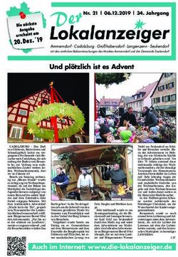 Und pl&ouml;tzlich ist es Advent - Markt Ammerndorf