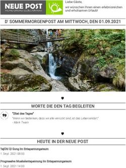 D' SOMMERMORGENPOST AM MITTWOCH, DEN 01.09.2021 - WORTE DIE DEN TAG BEGLEITEN