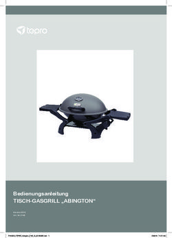 Bedienungsanleitung TISCH-GASGRILL "ABINGTON"