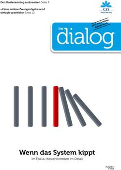 Imdialog - Wenn das System kippt Im Fokus: Kostenbremsen im Detail - Infras