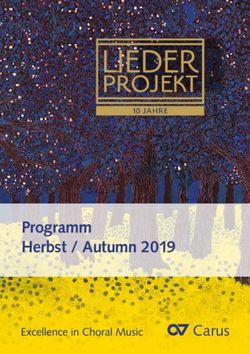 Programm Herbst / Autumn 2019 - Excellence in Choral Music C Carus - carusmedia.com