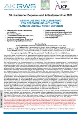 Karlsruher Deponie- und Altlastenseminar 2021 - ABSCHLUSS UND REKULTIVIERUNG VON DEPONIEN UND ALTLASTEN - PLANUNG UND BAU NEUER DEPONIEN - ICP ...