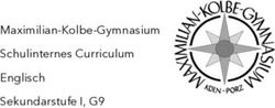 Maximilian-Kolbe-Gymnasium Schulinternes Curriculum Englisch Sekundarstufe I, G9