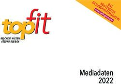 Mediadaten BESCHEID WISSEN GESUND BLEIBEN - Topfit