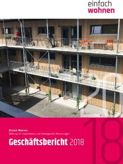 Geschäftsbericht 2018 - Einfach Wohnen Stiftung für bezahlbare und ökologische Wohnungen - Stiftung Einfach Wohnen
