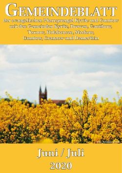 Gemeindeblatt - Juni / Juli - der evangelischen Pfarrsprengel Kyritz und Gumtow mit den Gemeinden Kyritz, Drewen, Gantikow, Evangelische ...