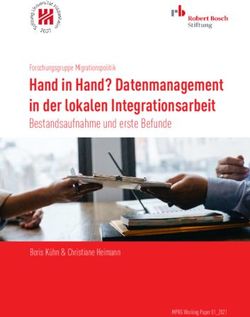 Hand in Hand? Datenmanagement in der lokalen Integrationsarbeit - Bestandsaufnahme und erste Befunde