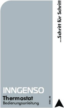 Thermostat Bedienungsanleitung - Innentech