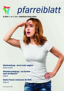 Gleichstellung - da ist mehr m&ouml;glich Seite 4 und 5 Gleichberechtigung - ein Gewinn auch f&uuml;r M&auml;nner? Starke Frauen verbessern die Welt 5/2019 1 ...