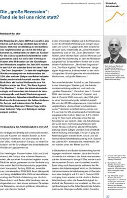 Die "große Rezession": Fand sie bei uns nicht statt?