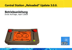 Central Station "Reloaded" Update 3.0.0. Betriebsanleitung - Erste Auflage, April 2009