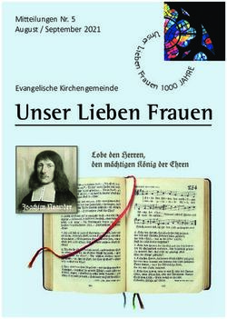 Unser Lieben Frauen Mi eilungen Nr. 5 August / September 2021 Evangelische Kirchengemeinde - Bremische Evangelische Kirche