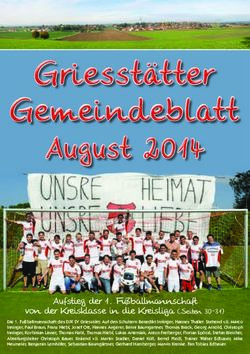 Aufstieg der 1. Fu&szlig;ballmannschaft von der Kreisklasse in die Kreisliga (Seiten 30-31) - Gemeinde Griesst&auml;tt