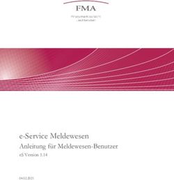 E-Service Meldewesen Anleitung f&uuml;r Meldewesen-Benutzer eS Version 1.14
