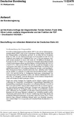 Antwort der Bundesregierung - Deutscher Bundestag - FDP-Fraktion