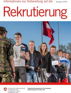Informationen zur Vorbereitung auf die - Admin.ch