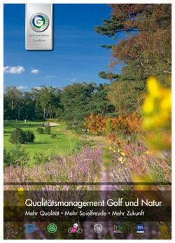 Qualit&auml;tsmanagement Golf und Natur - Mehr Qualit&auml;t Mehr Spielfreude Mehr Zukunft