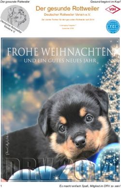 Der gesunde Rottweiler - Deutscher Rottweiler Verein e.V - DRV 2014