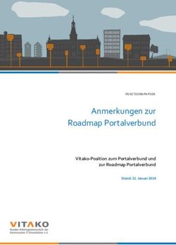 Anmerkungen zur Roadmap Portalverbund - Vitako-Position zum Portalverbund und zur Roadmap Portalverbund