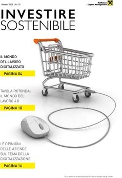 SOSTENIBILE INVESTIRE - PAGINA 04 PAGINA 10 - PAGINA 16 - Salone SRI
