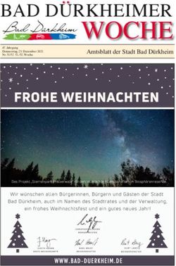 WOCHE BAD DÜRKHEIMER Amtsblatt der Stadt Bad Dürkheim - Bad Dürkheim