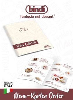 Menu-Karten Order - bindi DEUTSCHLAND