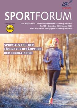 Charity HeimLauf ein voller Erfolg - SPORT ALS TEIL DER LÖSUNG ZUR BEKÄMPFUNG DER CORONA-KRISE - Landessportverband ...