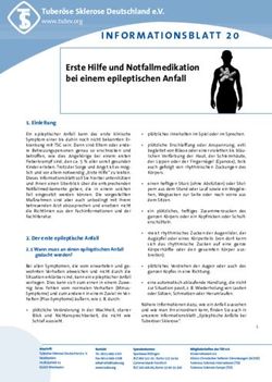 INFORMATIONSBLATT 20 - Tuber&ouml;se Sklerose Deutschland eV