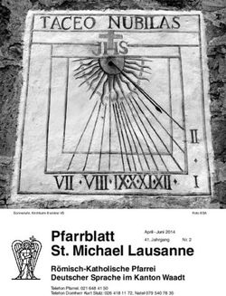 Pfarrblatt St. Michael Lausanne