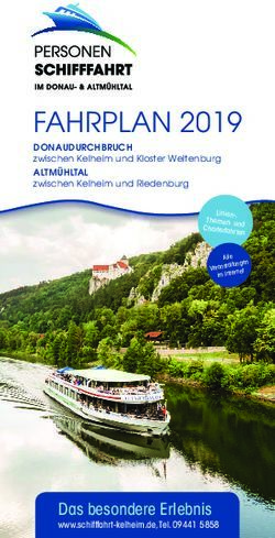 FAHRPLAN 2019 - Schifffahrt Kelheim