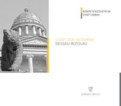 Stadt der m oderne dessau-rosslau - kompetenzzentrum stadtumbau - Kompetenzzentrum ...
