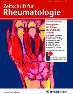 Rheumatologie Zeitschrift f&uuml;r - Deutsche Gesellschaft f&uuml;r Rheumatologie e.V.