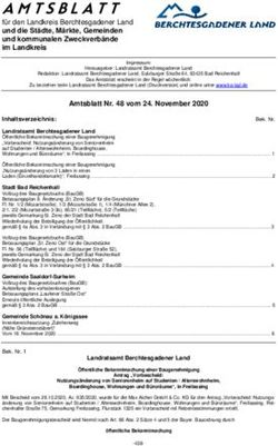F&uuml;r den Landkreis Berchtesgadener Land und die St&auml;dte, M&auml;rkte, Gemeinden und kommunalen Zweckverb&auml;nde im Landkreis - Landratsamt ...