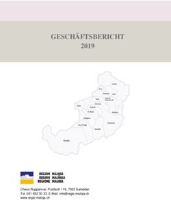 GESCHÄFTSBERICHT 2019 - Region Maloja