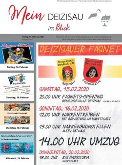 Freitag, 14. Februar Sonntag, 16. Februar Dienstag, 18. Februar Mittwoch, 19. Februar - Freitag, 14. Februar 2020 Ausgabe Nr. 7 - Gemeinde Deizisau