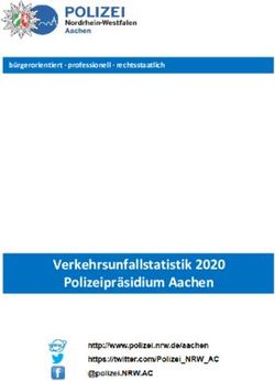 Verkehrsunfallstatistik 2020 Polizeipr&auml;sidium Aachen - b&uuml;rgerorientiert professionell rechtsstaatlich