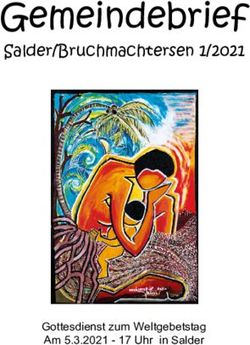 Gemeindebrief Salder/Bruchmachtersen 1/2021 - Gottesdienst zum Weltgebetstag Am 5.3.2021 - 17 Uhr in Salder - Kirchengemeinde Salder / Bruchmachtersen