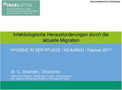 Infektiologische Herausforderungen durch die aktuelle Migration - Infektiologische Herausforderungen durch die ...