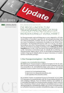 TRANSPARENZREGISTER DIE REGELUNGEN ZUM EINE UNENDLICHE GESCHICHTE - versch&auml;rfte Vorschriften zum 01.08.2021